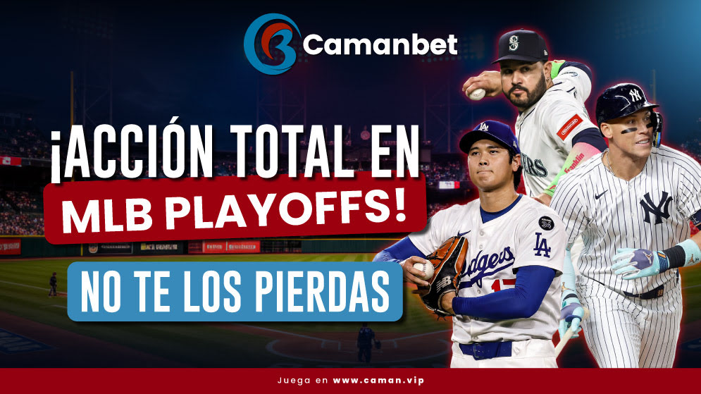 apuestas de los juegos de play off de la MLB con los mejores mercados y cuotas del país. ¡Regístrate ya!