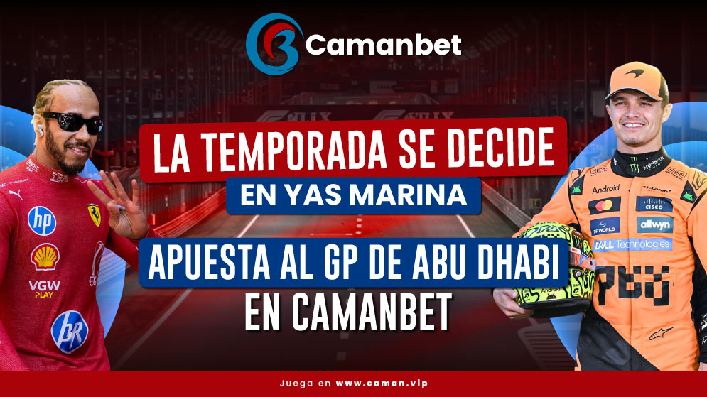 Los pilotos compiten por el campeonato en el circuito Yas Marina durante el GP de Abu Dhabi