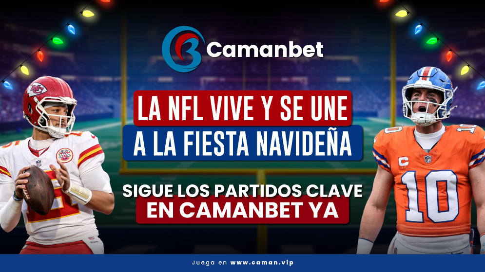 Partidos NFL Navidad 2025, análisis de la jornada y de resultados de la NF, te damos opciones de apuestas deportivas en Camanbet para usuarios de Venezuela.