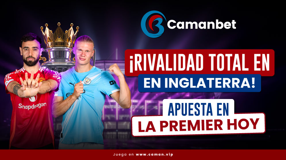 Manchester United vs Manchester City el derbi de la fecha 22 de la Premier League lo vives aquí en apuestas Camanbet
