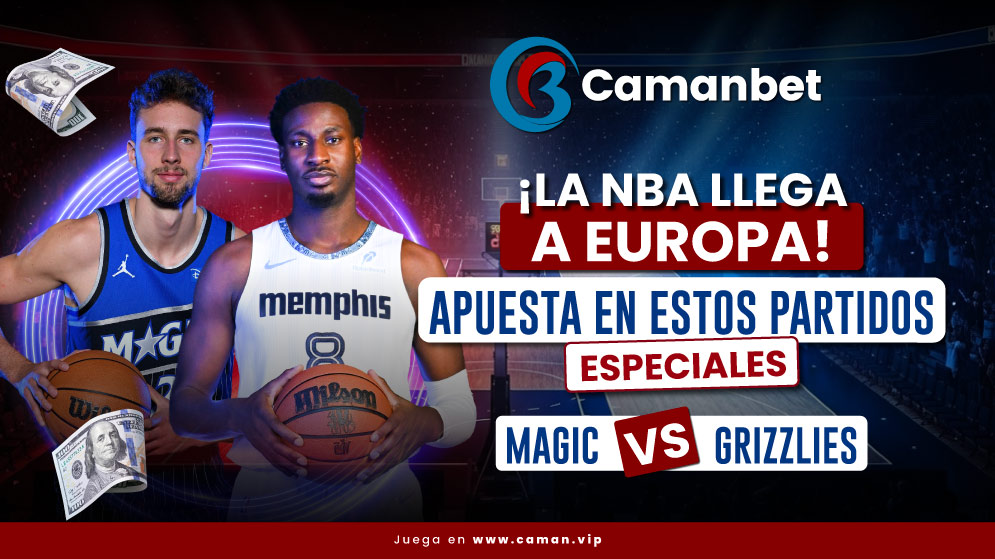 Partido NBA internacional entre Orlando Magic y Memphis Grizzlies disputado en Europa, análisis del encuentro y pronósticos NBA para apuestas deportivas en Venezuela con Camanbet