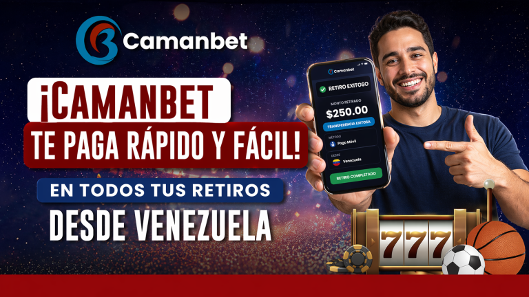 Somos la plataforma con pago rápido y fácil de Venezuela. Descubre todo los privilegios que tenemos en CamanBet Vip.