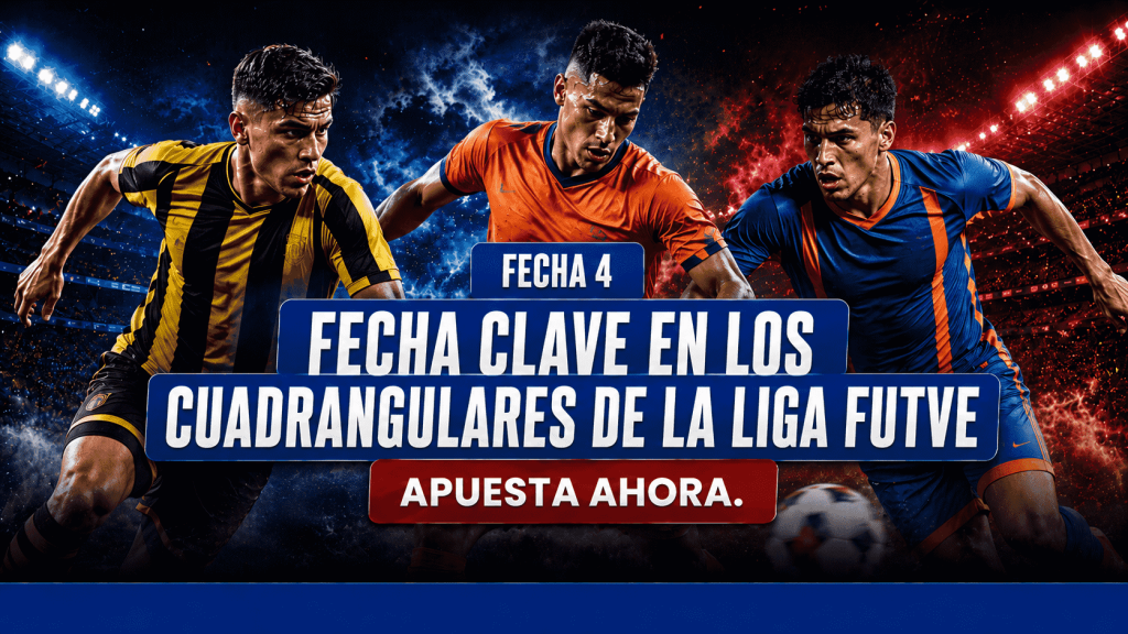 La fecha 4 de los cuadrangulares están al rojo vivo. Analiza y apuesta con CamanBet para la Liga Futve.