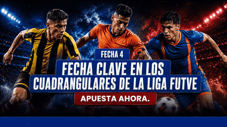 La fecha 4 de los cuadrangulares están al rojo vivo. Analiza y apuesta con CamanBet para la Liga Futve.