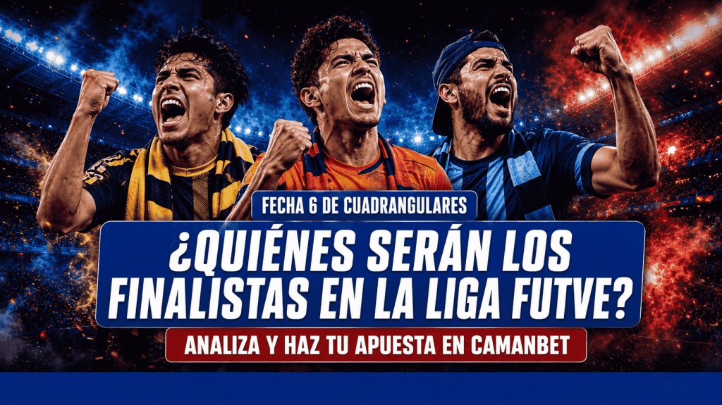 Se definen los cuadrangulares finales en la Liga Futve. No te pierdas el desenlace y apuesta en una de las páginas de apuestas en Venezuela.