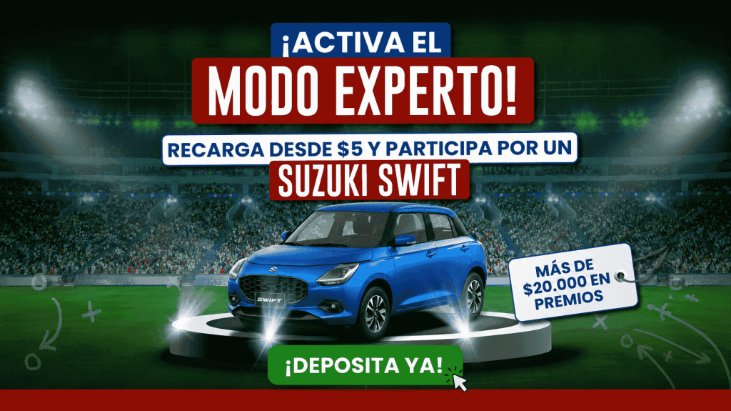 Participa y gana un Suzuki Swift con el sorteo Gala de Campeones de CamanBet. Regístrate ahora.