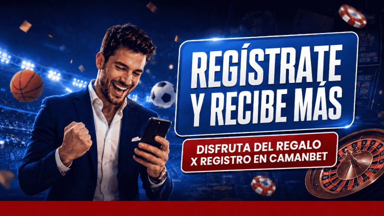 Recibe ahora tu regalo por registro en Camanbet. Disfruta de todas las promociones en bolívares.